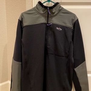 Patagonia Men's Long Sleeved R1 Fitz Roy 1/4- zip pullover